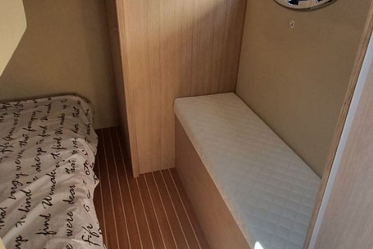 Cabin on Aero, a Pearl Sea Yachts d.o.o. Pearlsea 31 Hard Top motorboat at Općina Baška Voda, Croatia