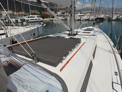 Deck of Stargazing, a Hanse Yachts Hanse 548 sailboat at Općina Sukošan, Croatia