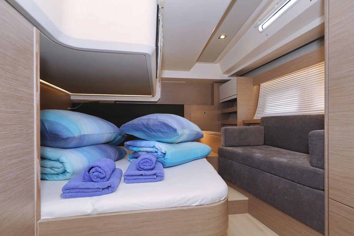 Cabin on Stargazing, a Hanse Yachts Hanse 548 sailboat at Općina Sukošan, Croatia