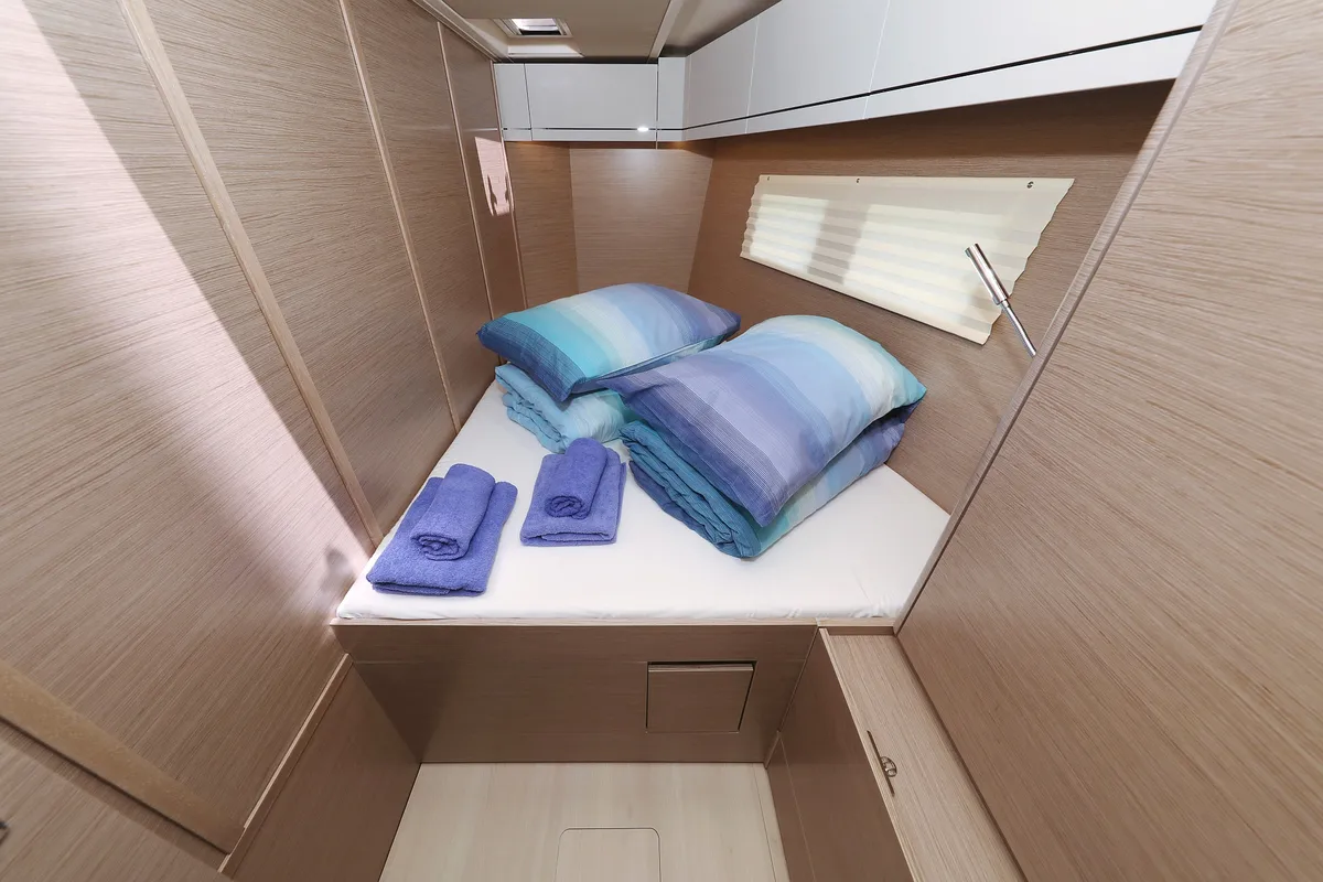 Cabin on Stargazing, a Hanse Yachts Hanse 548 sailboat at Općina Sukošan, Croatia