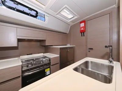 Galley of Stargazing, a Hanse Yachts Hanse 548 sailboat at Općina Sukošan, Croatia