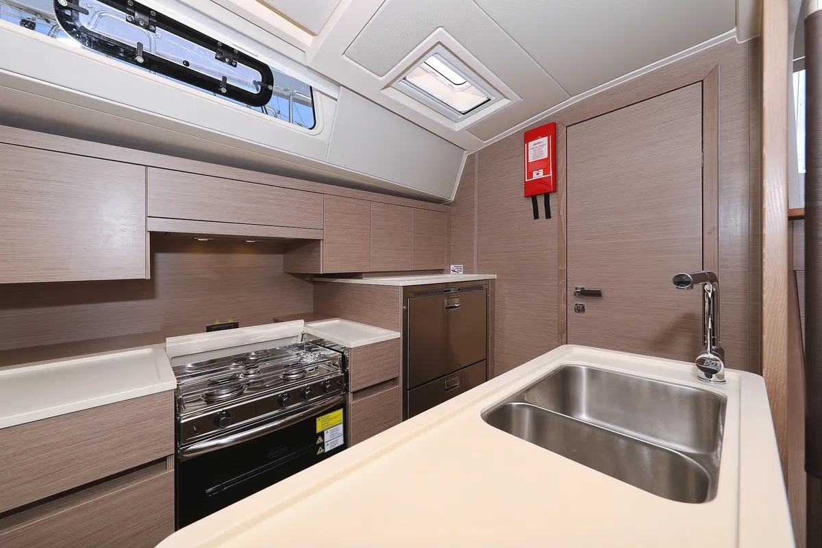 Galley of Stargazing, a Hanse Yachts Hanse 548 sailboat at Općina Sukošan, Croatia