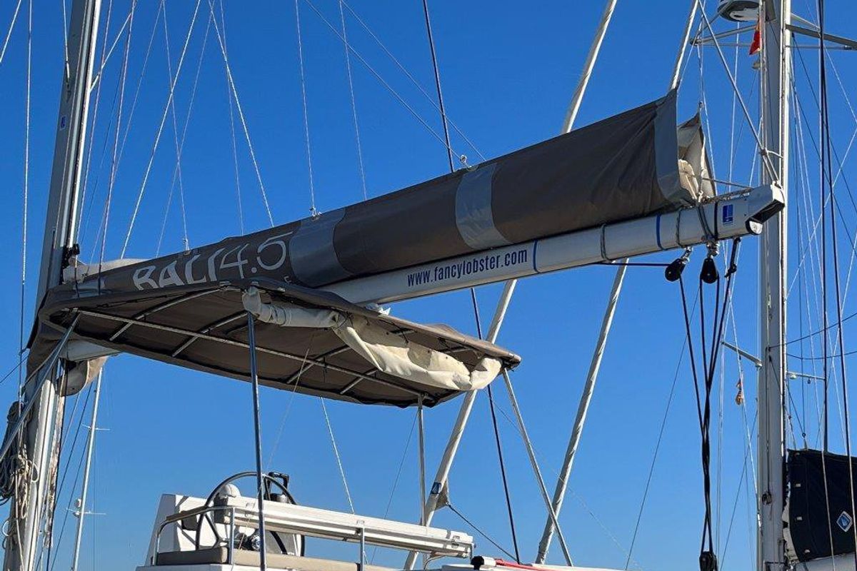 Albert, a Bali 4.5 catamaran at Port de Pollença, Spain