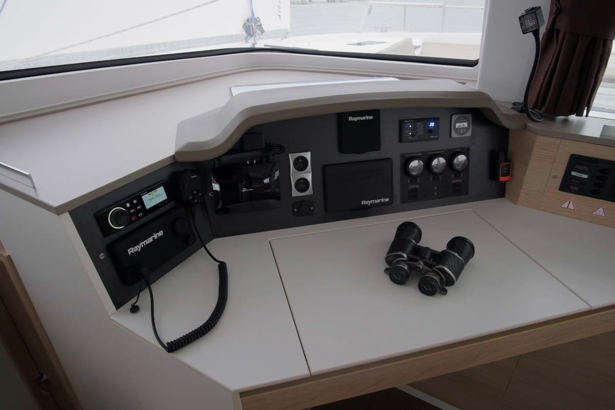 Albert, a Bali 4.5 catamaran at Port de Pollença, Spain