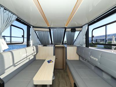 Salon of Backup, a Cobra Yachts Futura 40 Grand Horizon yacht at Općina Sukošan, Croatia