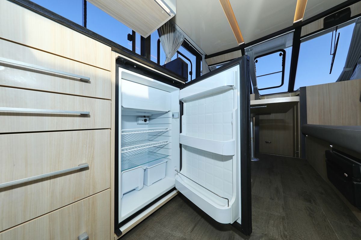 Galley of Backup, a Cobra Yachts Futura 40 Grand Horizon yacht at Općina Sukošan, Croatia