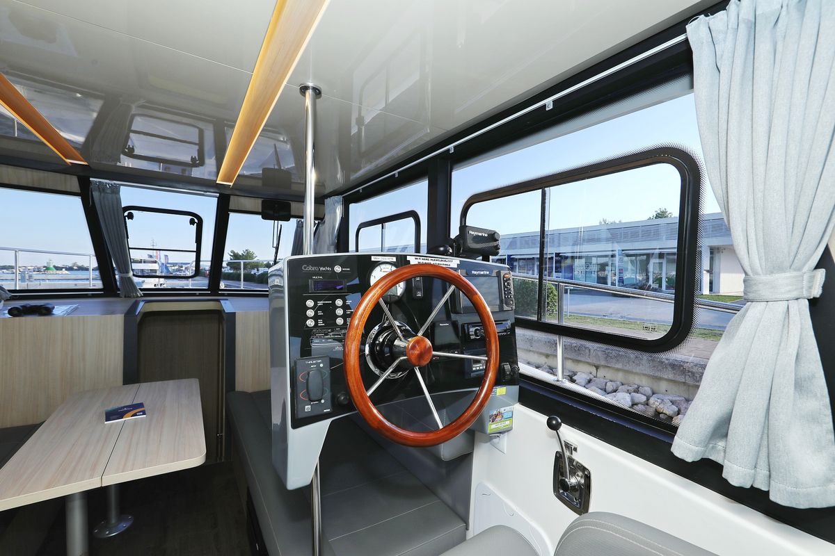 Cockpit of Backup, a Cobra Yachts Futura 40 Grand Horizon yacht at Općina Sukošan, Croatia