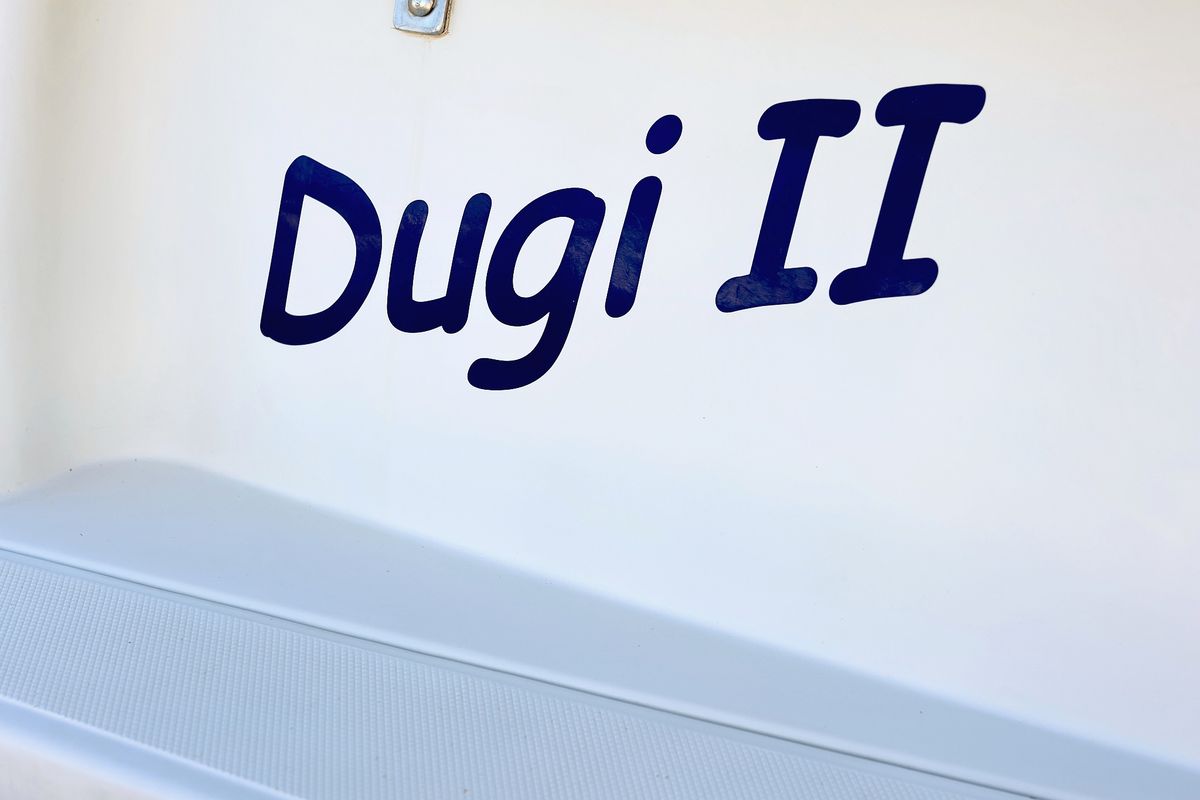 Dugi II, a SAS - Vektor Vektor 950 motorboat at Grad Biograd na Moru, Croatia