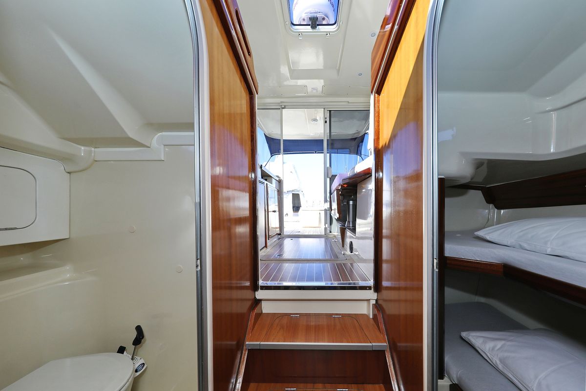 Cabin on Dugi II, a SAS - Vektor Vektor 950 motorboat at Grad Biograd na Moru, Croatia