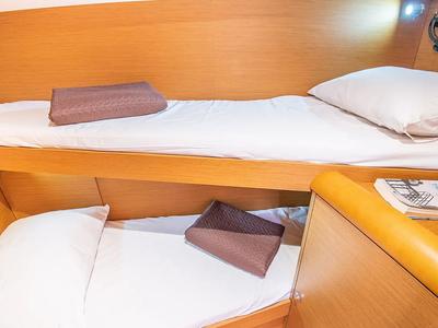 Cabin on Sante, a Jeanneau Sun Odyssey 449 sailboat at Municipal Unit of Lefkada, Greece