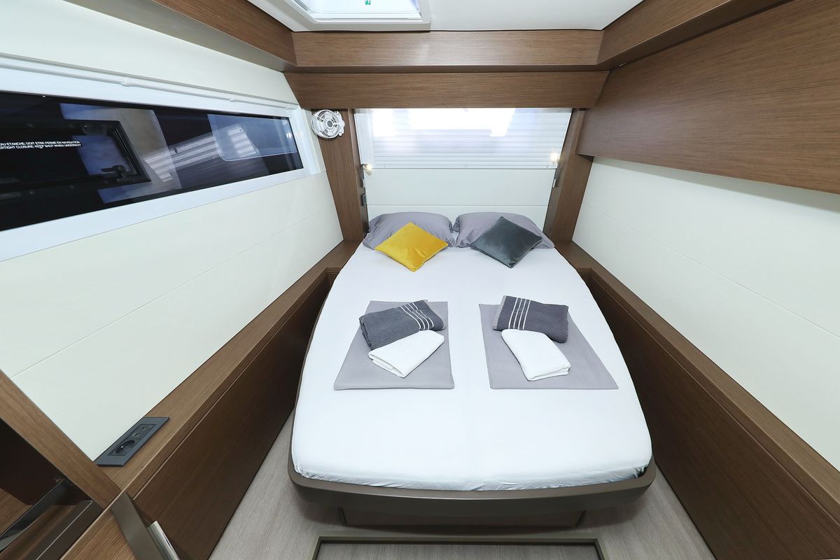 Cabin on Celeste Del Mar, a Lagoon 50 catamaran at Općina Sukošan, Croatia