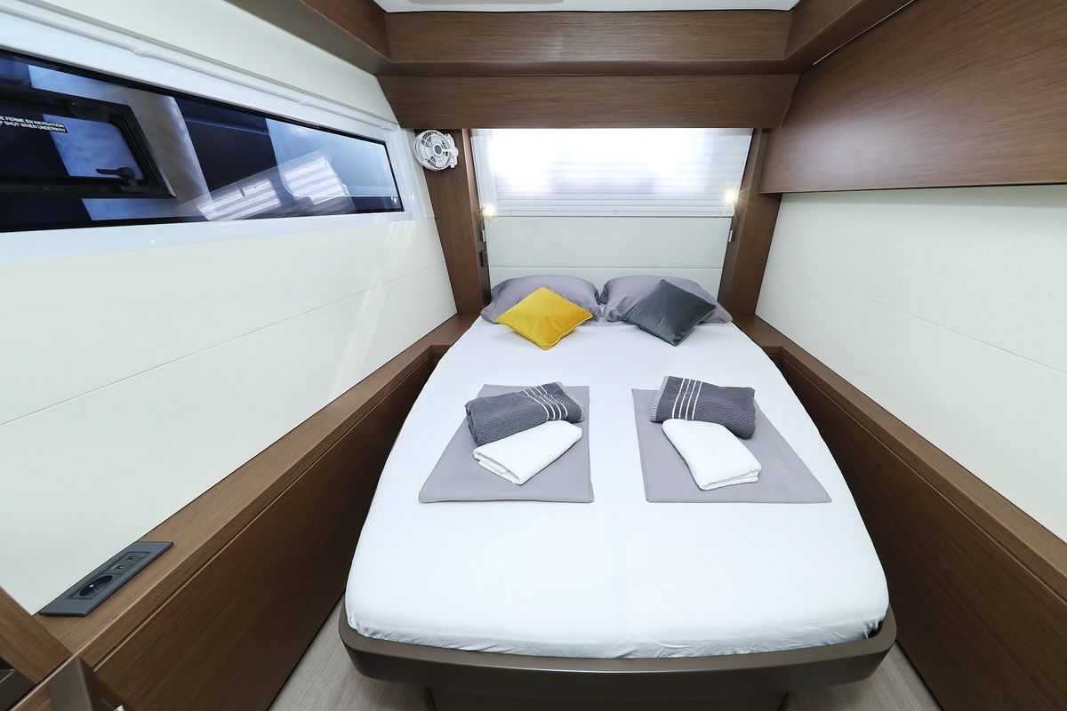 Cabin on Celeste Del Mar, a Lagoon 50 catamaran at Općina Sukošan, Croatia