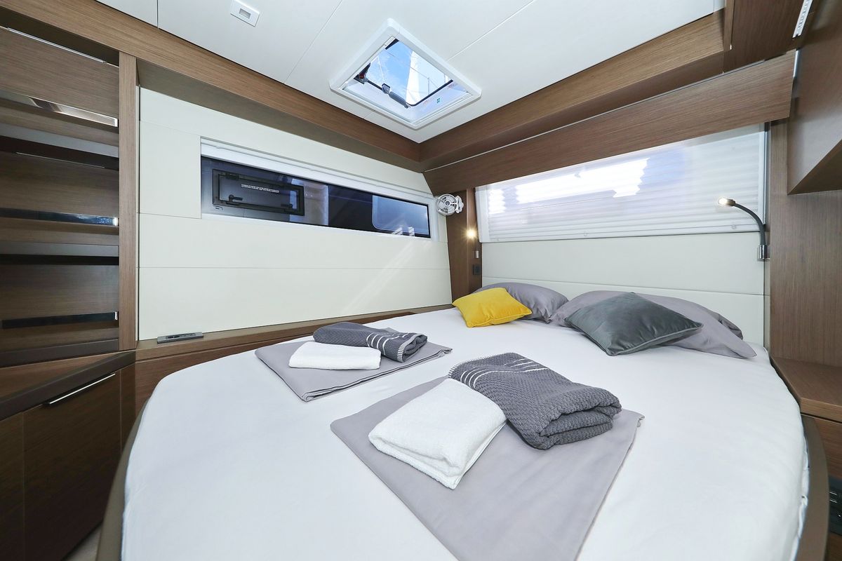 Cabin on Celeste Del Mar, a Lagoon 50 catamaran at Općina Sukošan, Croatia