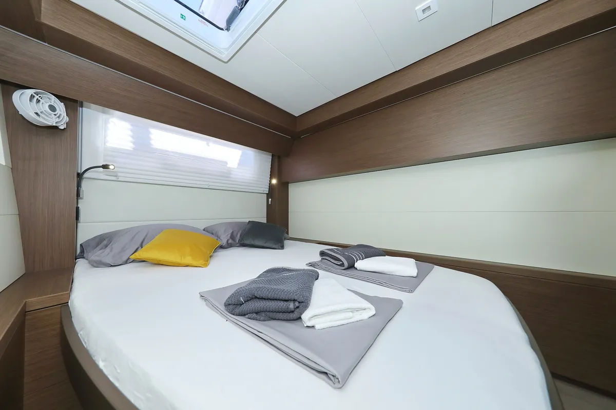 Cabin on Celeste Del Mar, a Lagoon 50 catamaran at Općina Sukošan, Croatia