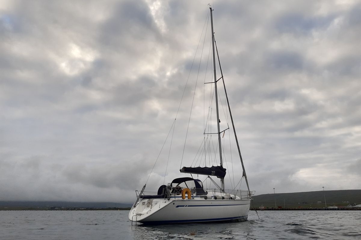 Exterior view of Alto Mare, a Bavaria 36 Cruiser sailboat at Bergen, Norway
