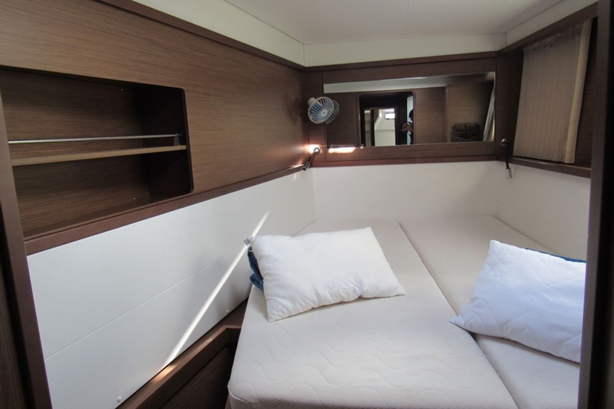 Cabin on Aloha, a Lagoon 450 S catamaran at Grad Kaštela, Croatia
