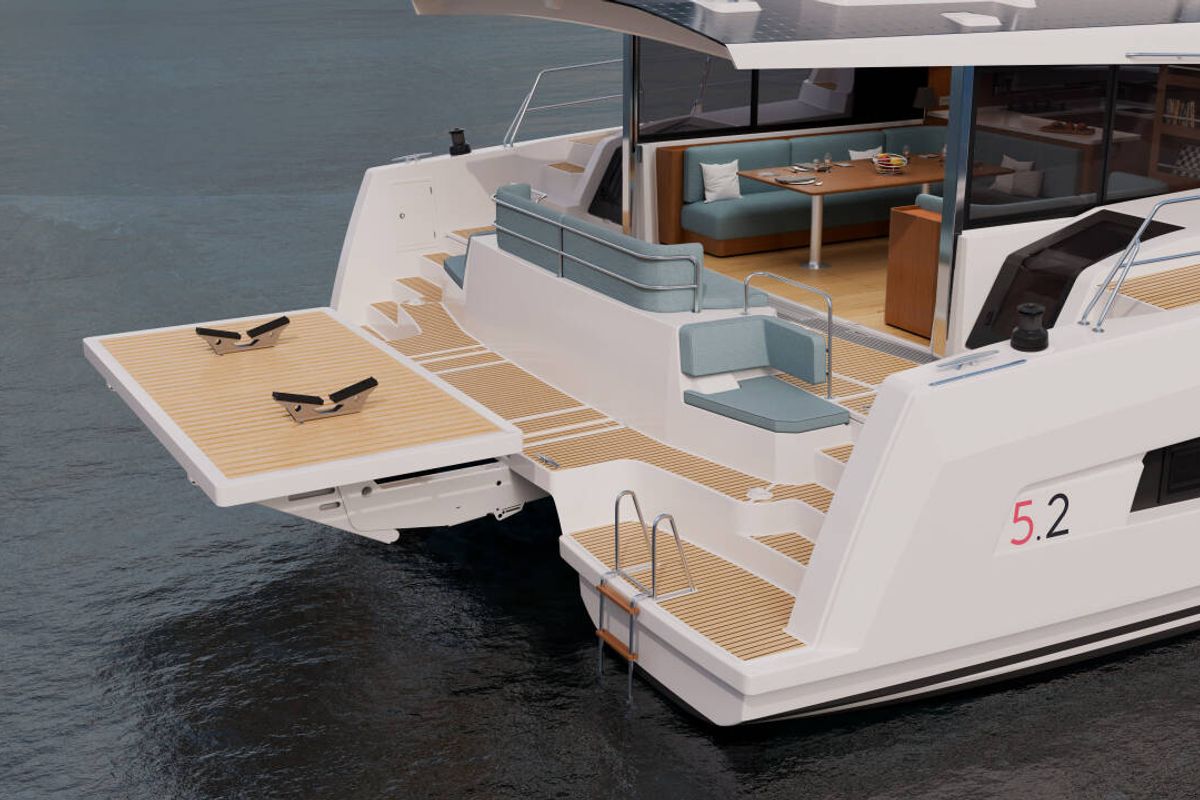 AMELIA GRACE, a Bali 5.2 catamaran at Central Abaco, Bahamas
