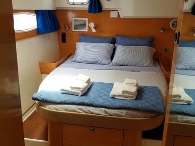 Cabin on Zenith, a Fountaine Pajot Salina 48 catamaran at San Blas, Corazon de Jesus, Panama