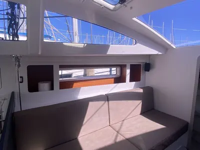 Salon of Neree, a RM Yachts RM 1270 sailboat at Marseille, France