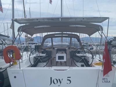 Cockpit of Joy 5, a Dufour 390 sailboat at Marmaris, Turkey
