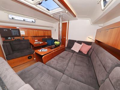 Salon of Luna, a Hanse Yachts Hanse 415 sailboat at Grad Šibenik, Croatia