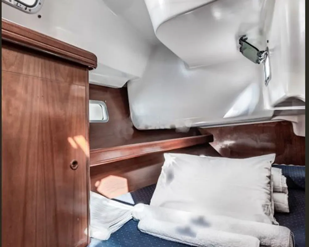 Cabin on ANIMA, a Beneteau Oceanis 361 sailboat at Marina Delta Kallithea, Greece