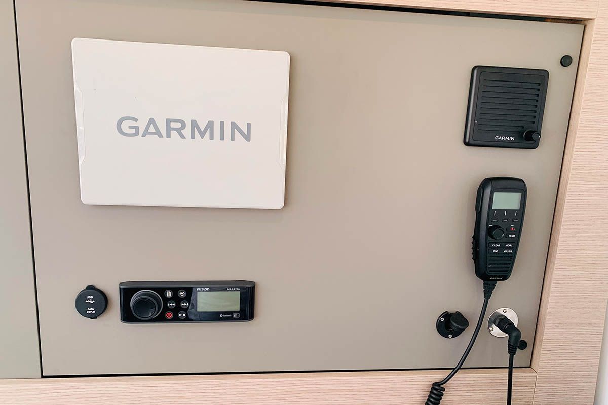 Spindrift, a Fountaine Pajot Elba 45 catamaran at Road Town, British Virgin Islands