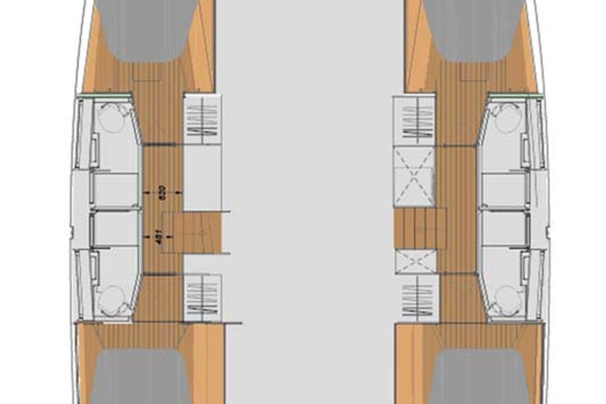 Spindrift, a Fountaine Pajot Elba 45 catamaran at Road Town, British Virgin Islands