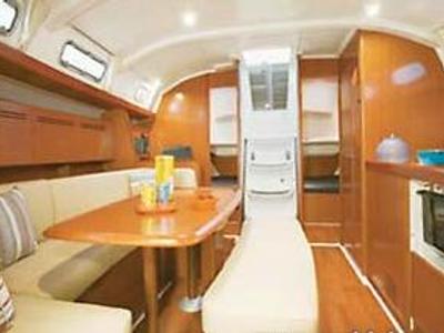 Salon of Hermes, a Beneteau Cyclades 43.4 sailboat at Preveza, Greece