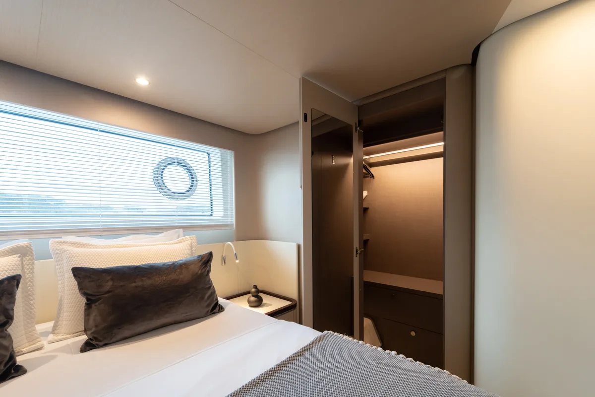 Cabin on Donna, a Azimut 68E yacht at Grad Šibenik, Croatia