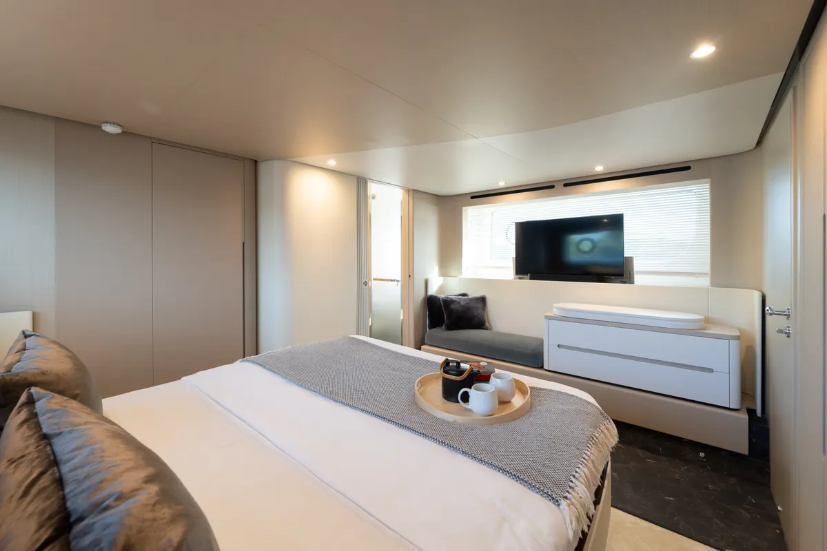 Cabin on Donna, a Azimut 68E yacht at Grad Šibenik, Croatia