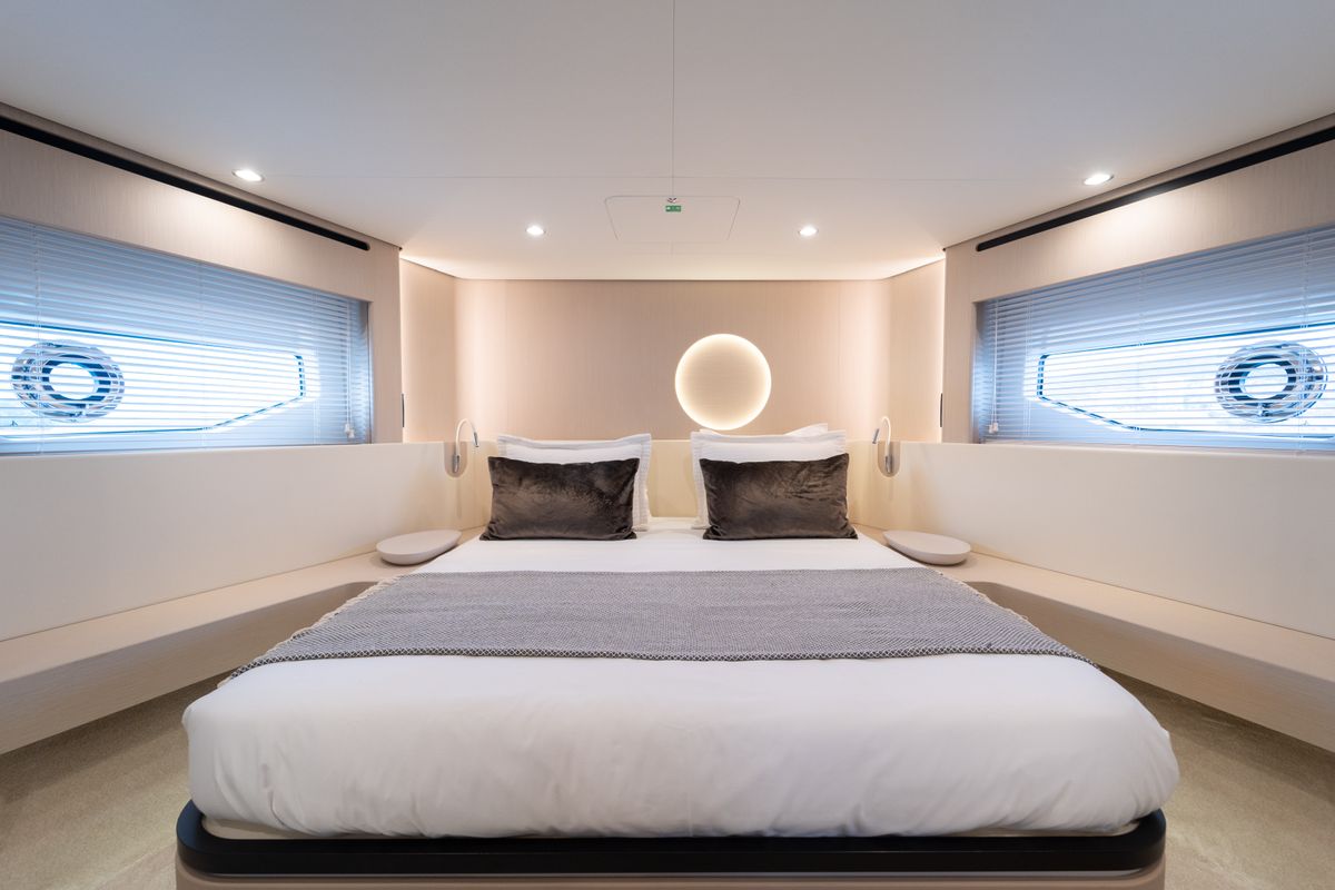Cabin on Donna, a Azimut 68E yacht at Grad Šibenik, Croatia