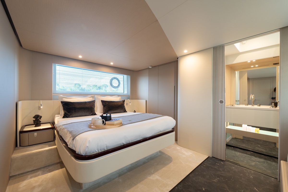 Cabin on Donna, a Azimut 68E yacht at Grad Šibenik, Croatia