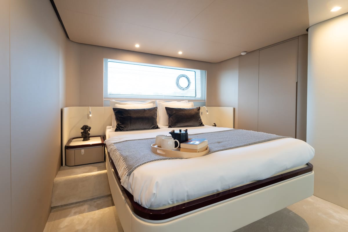 Cabin on Donna, a Azimut 68E yacht at Grad Šibenik, Croatia
