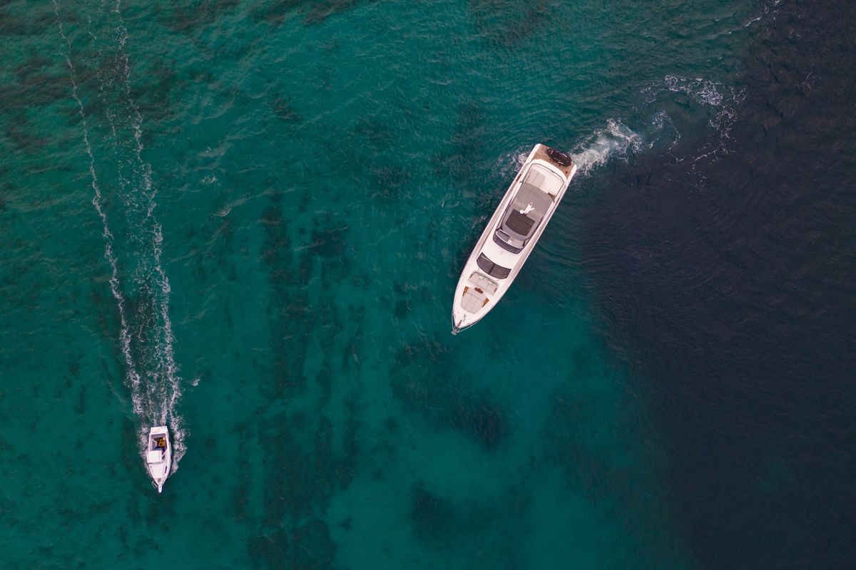 Exterior view of Donna, a Azimut 68E yacht at Grad Šibenik, Croatia