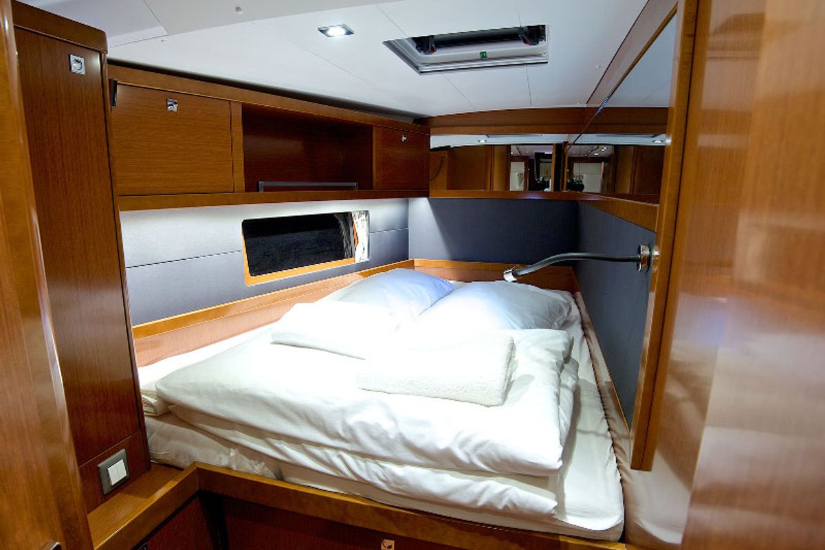 Cabin on Antiopa, a Beneteau Oceanis 55 sailboat at Grad Kaštela, Croatia