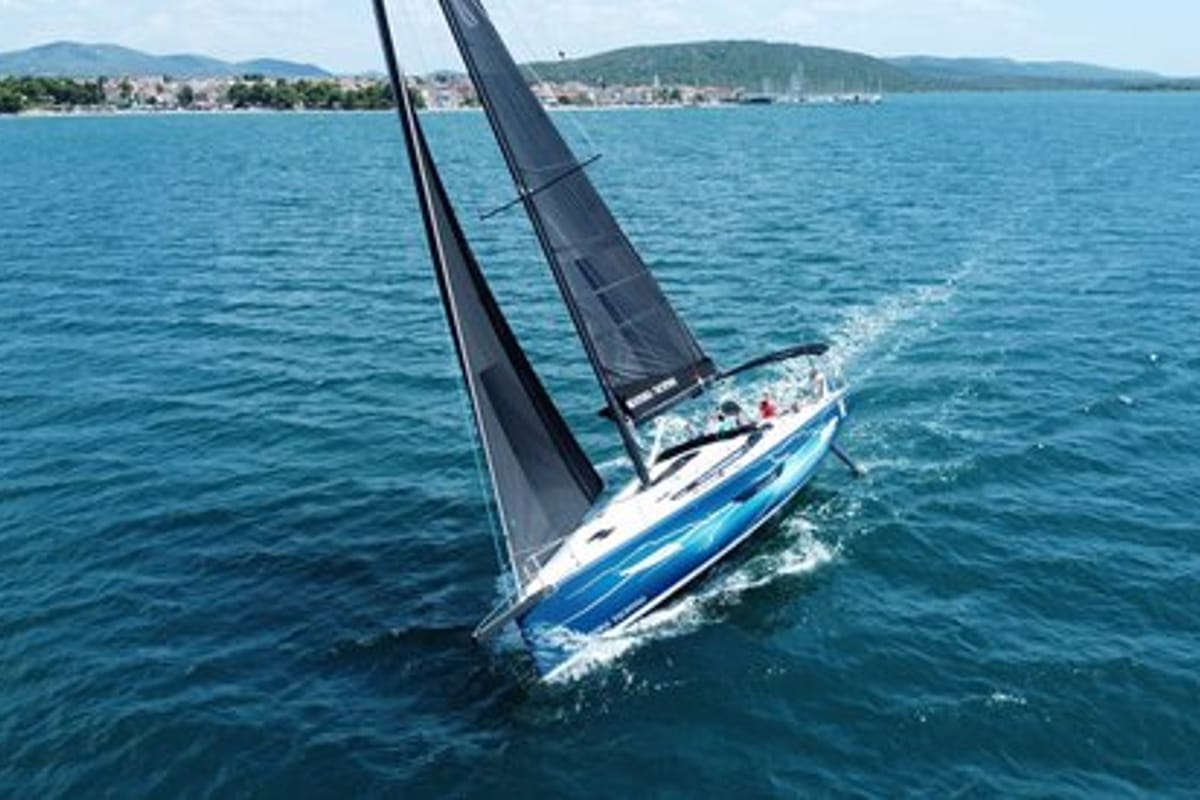 Exterior view of Thor, a Elan E6 sailboat at Split, Croatia