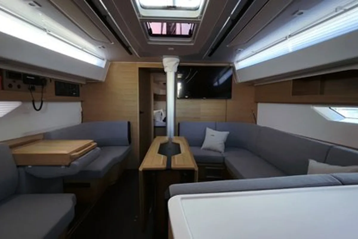 Salon of Thor, a Elan E6 sailboat at Split, Croatia