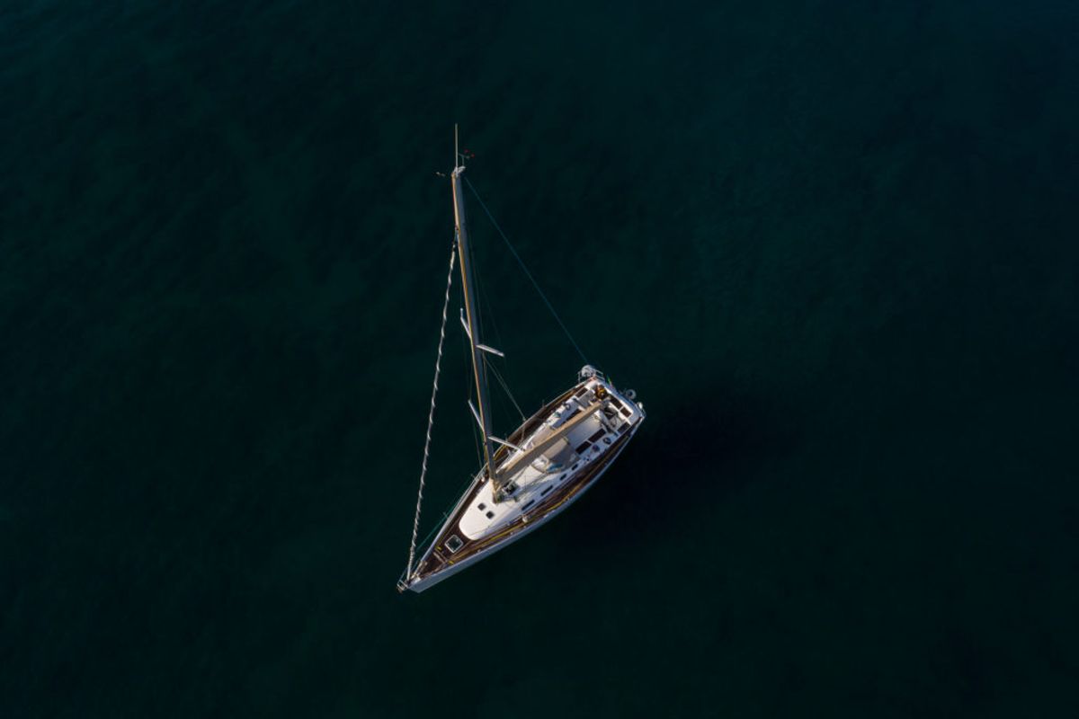 Exterior view of Milena, a Beneteau First 40.7 sailboat at San Vincenzo, Italy