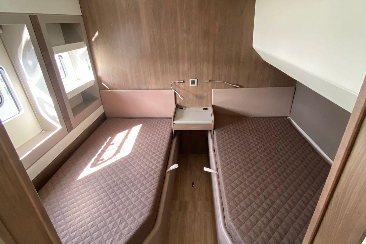 Cabin on Spritz "New 2024", a Bali 5.4 catamaran at Figari/Golfo Aranci, Italy