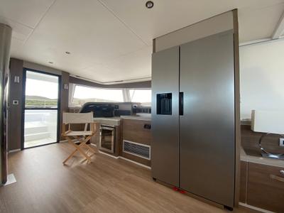 Galley of Spritz "New 2024", a Bali 5.4 catamaran at Figari/Golfo Aranci, Italy