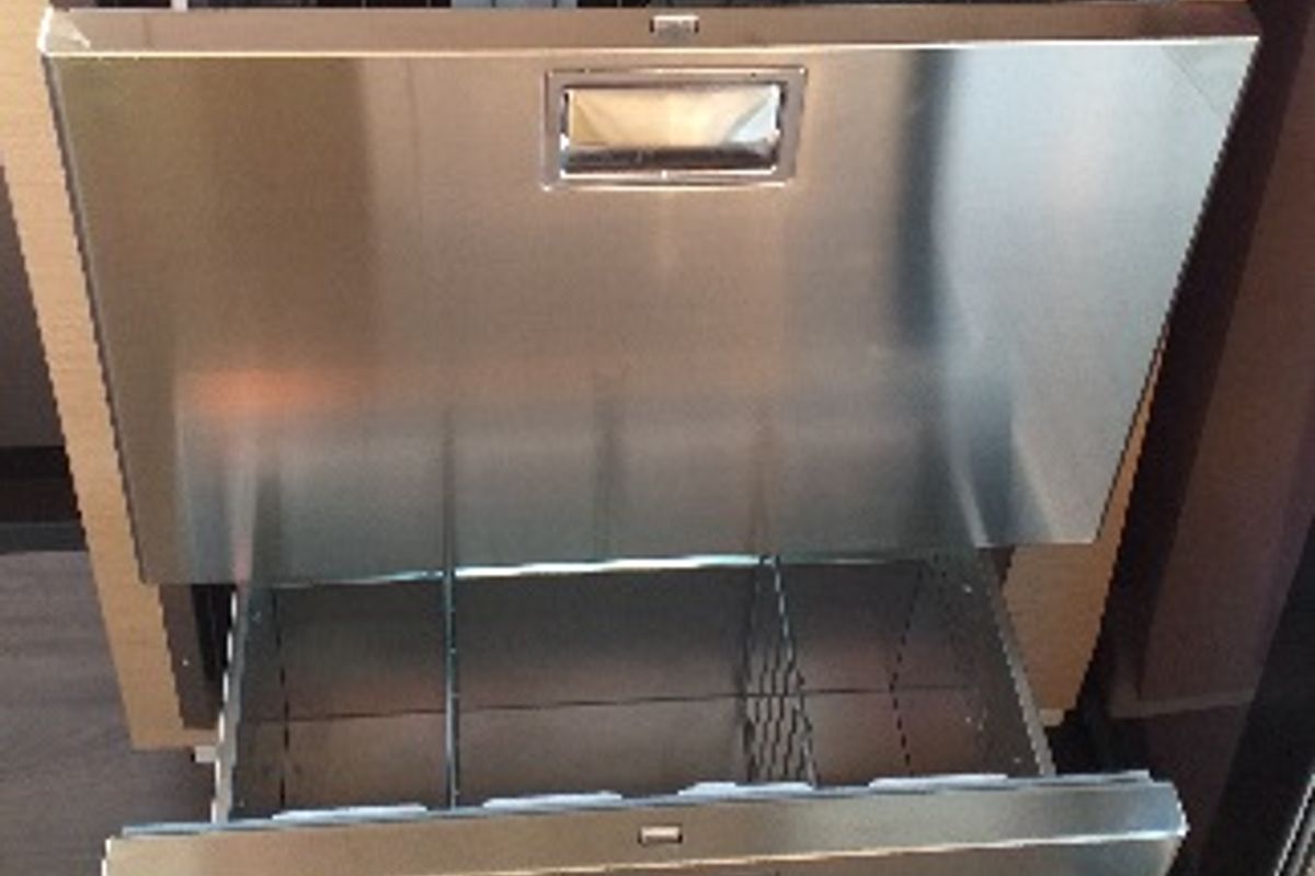 Galley of El Camino, a Fountaine Pajot Lucia 40 catamaran at Fethiye, Turkey