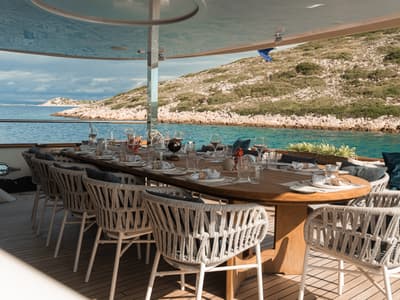 Salon of Maxita, a Gulet Motoryacht yacht at Split, Croatia