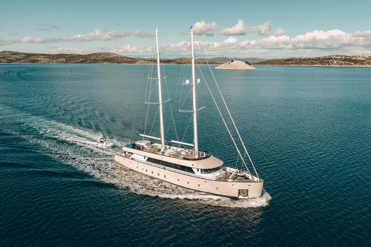 Salon of Maxita, a Gulet Motoryacht yacht at Split, Croatia