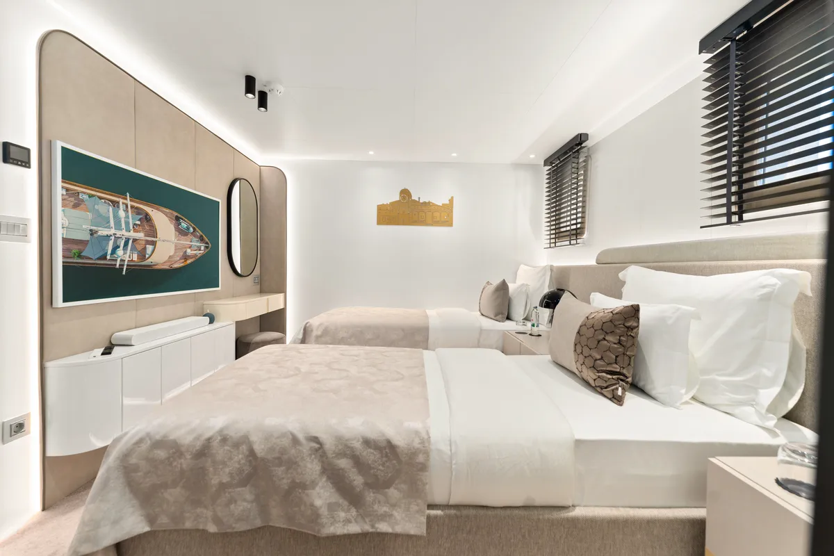 Salon of Maxita, a Gulet Motoryacht yacht at Split, Croatia