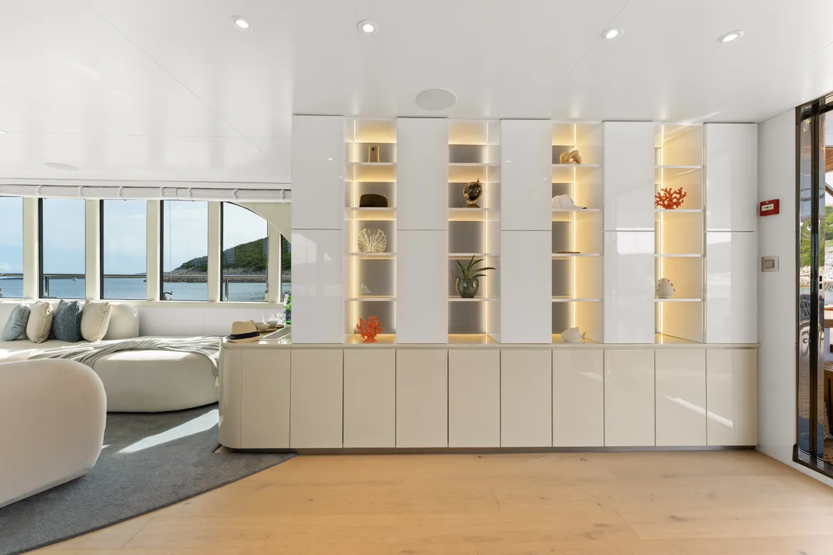 Salon of Maxita, a Gulet Motoryacht yacht at Split, Croatia
