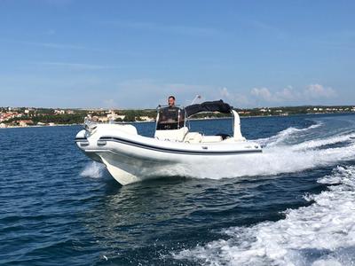 Exterior view of King 720, a Nuova Jolly Marine King 720 Extreme rib at Grad Biograd na Moru, Croatia