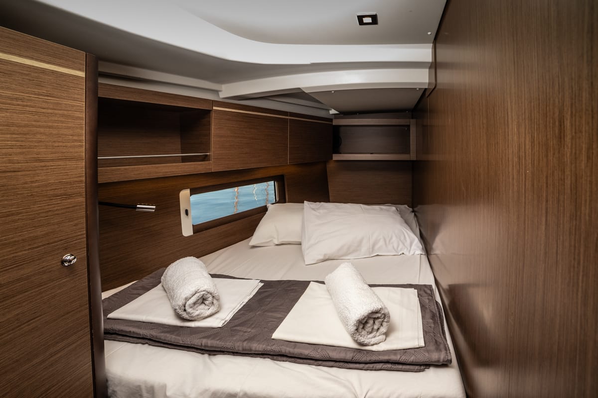 Cabin on Mary Too, a Beneteau Oceanis 46.1 sailboat at Athens, Greece