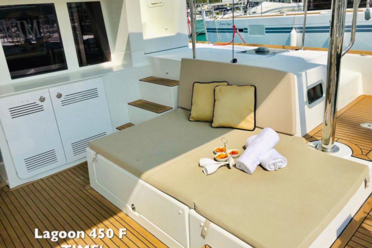 Cabin on TIME , a Lagoon 450 catamaran at Općina Sukošan, Croatia