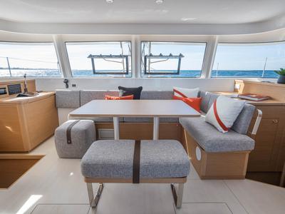 Salon of Gladis, a Excess 14 catamaran at Zadar, Croatia